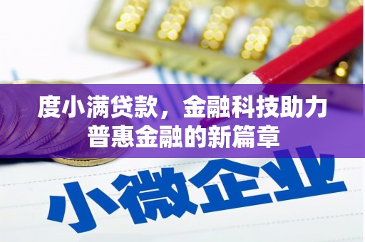 娄星度小满贷款，金融科技助力普惠金融的新篇章
