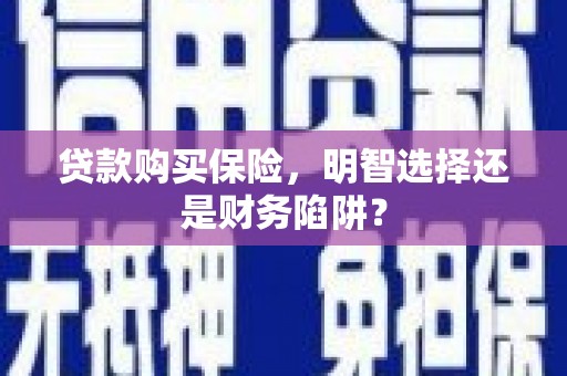 娄星贷款购买保险，明智选择还是财务陷阱？