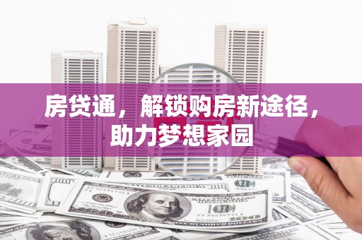 娄星房贷通，解锁购房新途径，助力梦想家园