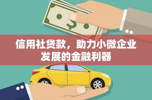 娄星信用社贷款，助力小微企业发展的金融利器
