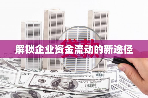 娄星解锁企业资金流动的新途径