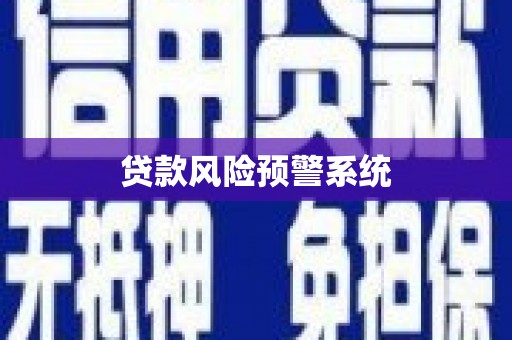 娄星贷款风险预警系统